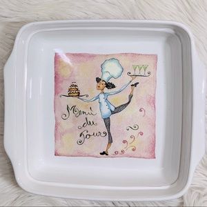 Brunelli Female Chef Ceramic Baking Dish